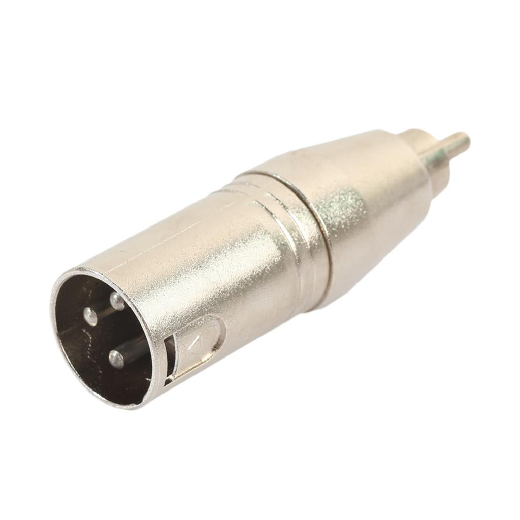 XLR 3Pin Male to RCA Male Audio Adapter Converter Connector for Microphone
