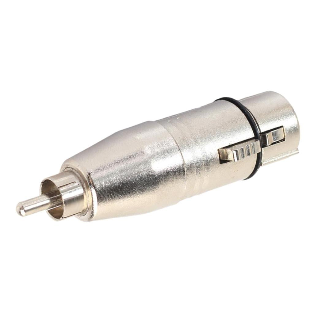 XLR 3Pin Female to RCA Male Audio Adapter Converter Connector for Microphone