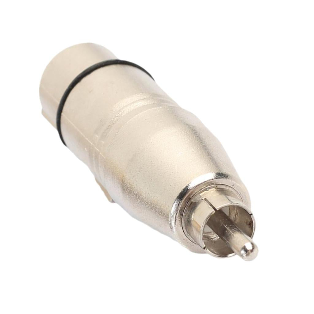 XLR 3Pin Female to RCA Male Audio Adapter Converter Connector for Microphone