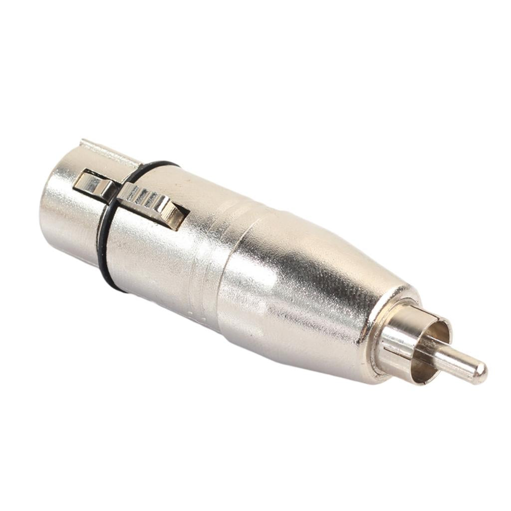 XLR 3Pin Female to RCA Male Audio Adapter Converter Connector for Microphone
