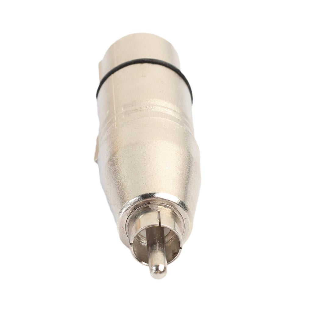 XLR 3Pin Female to RCA Male Audio Adapter Converter Connector for Microphone