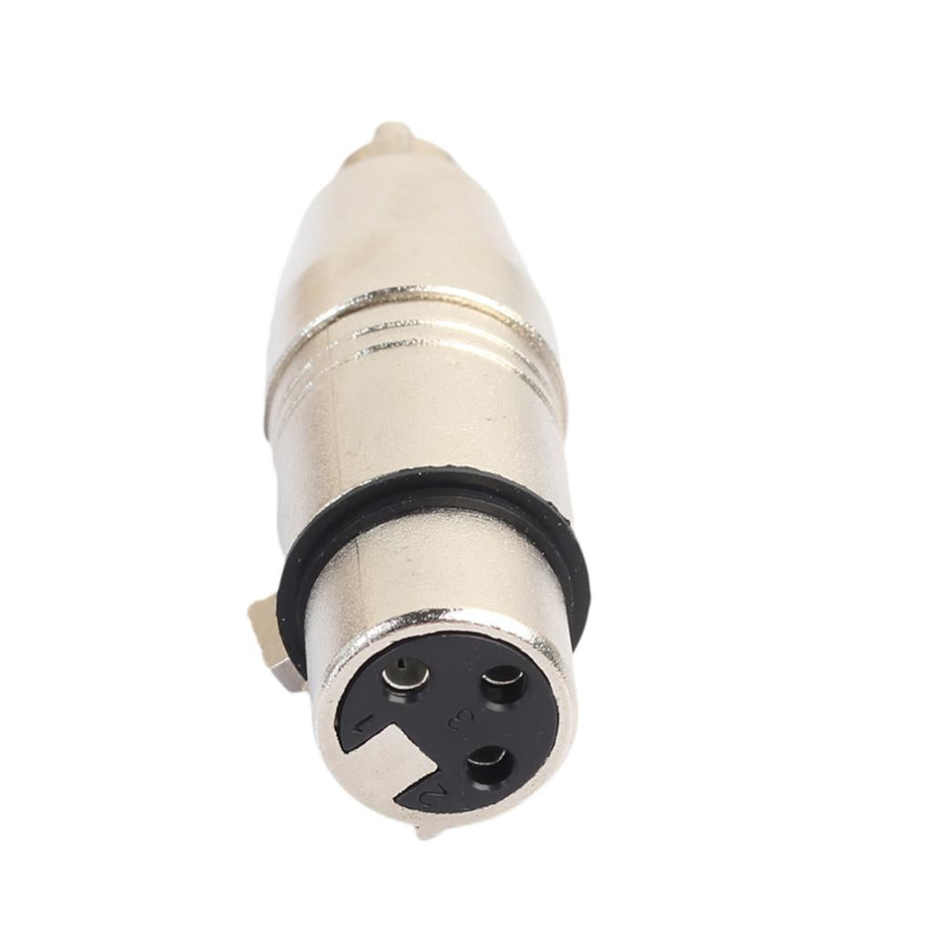 XLR 3Pin Female to RCA Male Audio Adapter Converter Connector for Microphone