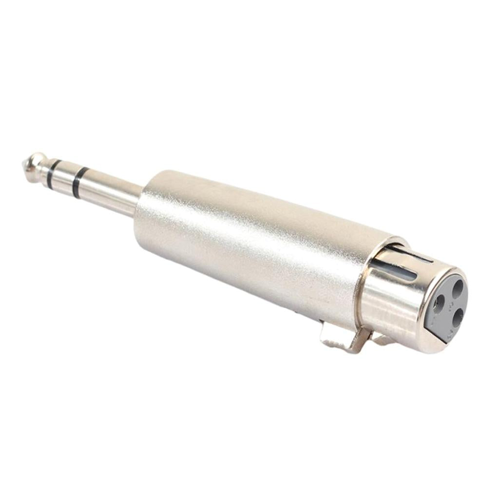 Zinc Alloy 6.35mm Stereo Male to XLR Female Audio Adapter Converter