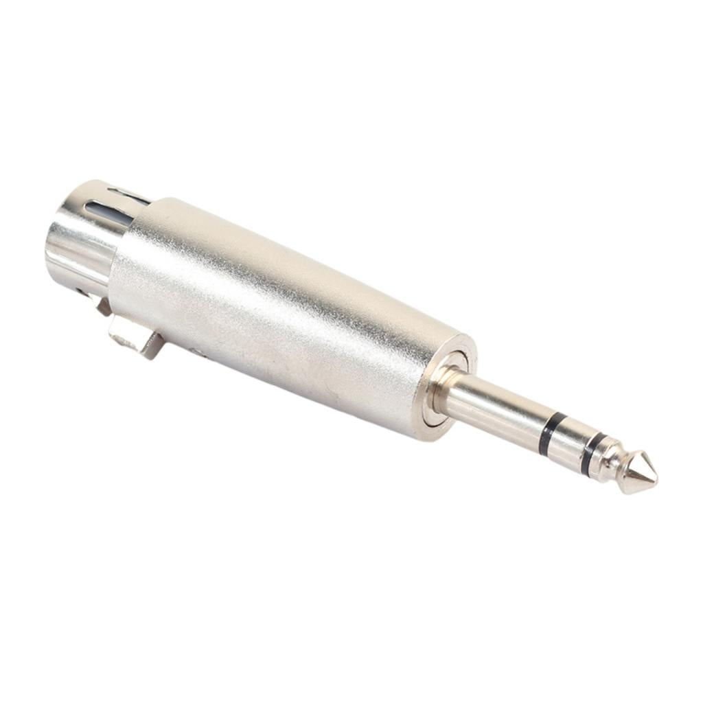 Zinc Alloy 6.35mm Stereo Male to XLR Female Audio Adapter Converter