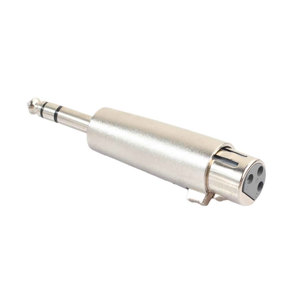Zinc Alloy 6.35mm Stereo Male to XLR Female Audio Adapter Converter