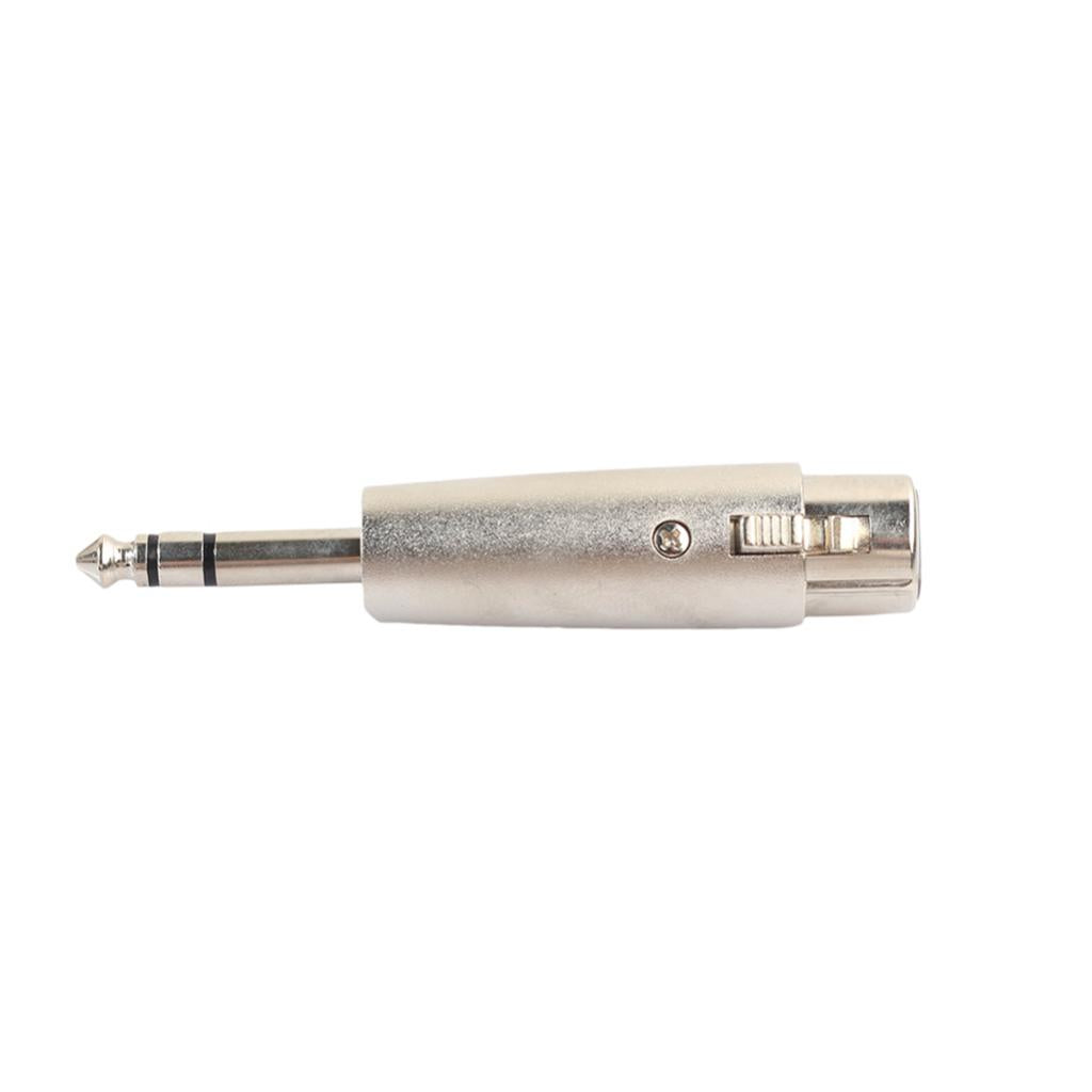 Zinc Alloy 6.35mm Stereo Male to XLR Female Audio Adapter Converter