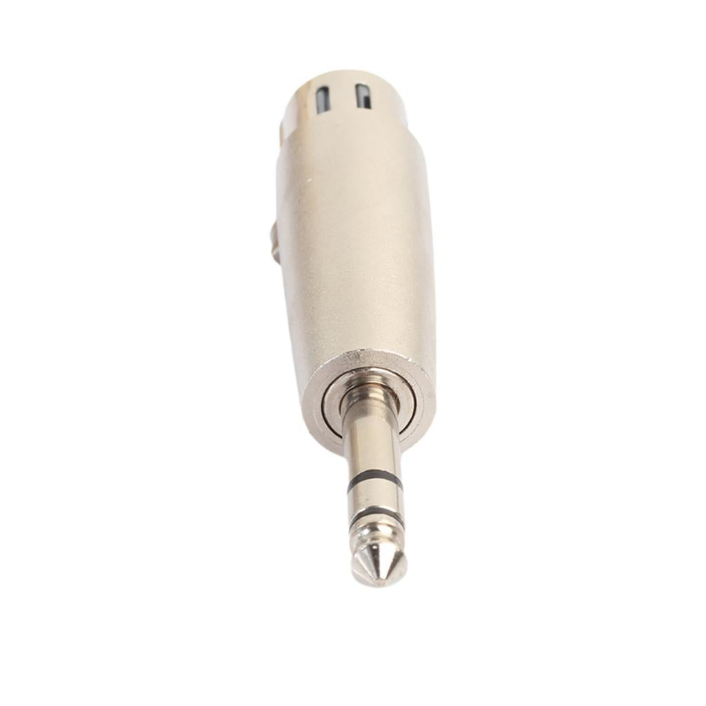 Zinc Alloy 6.35mm Stereo Male to XLR Female Audio Adapter Converter