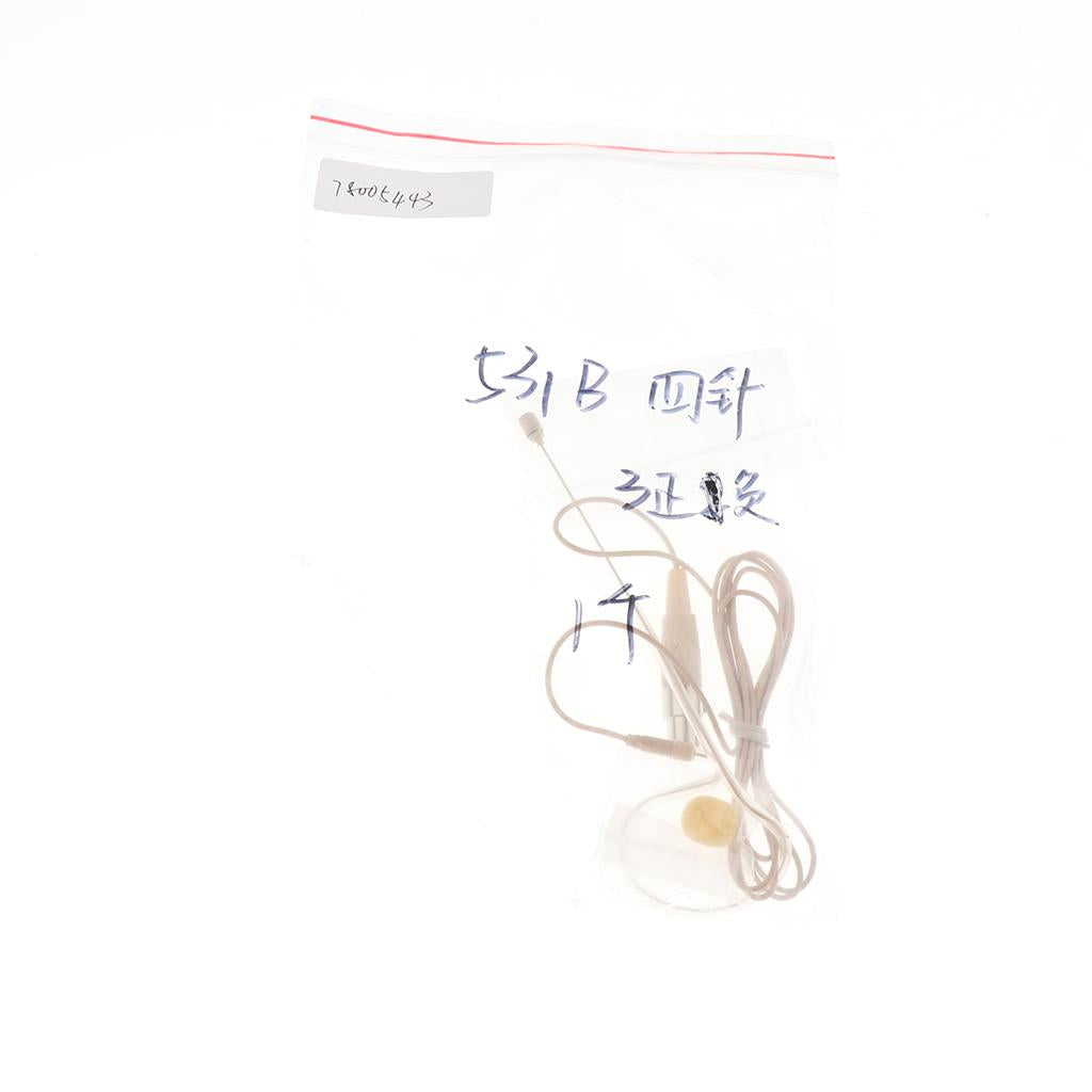 1 Piece Single Ear Hook Mono Microphone for Meeting Course 4 Pin XLR