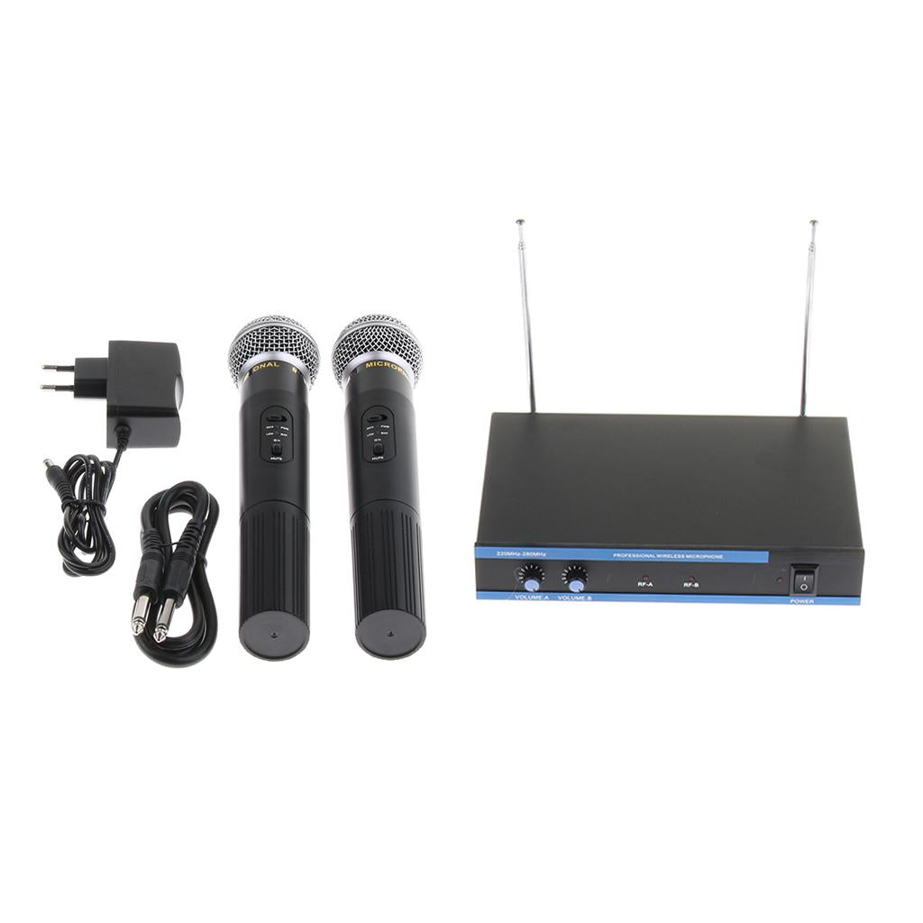 Universal Wireless Microphone w/Microphone Connection Cable for KTV