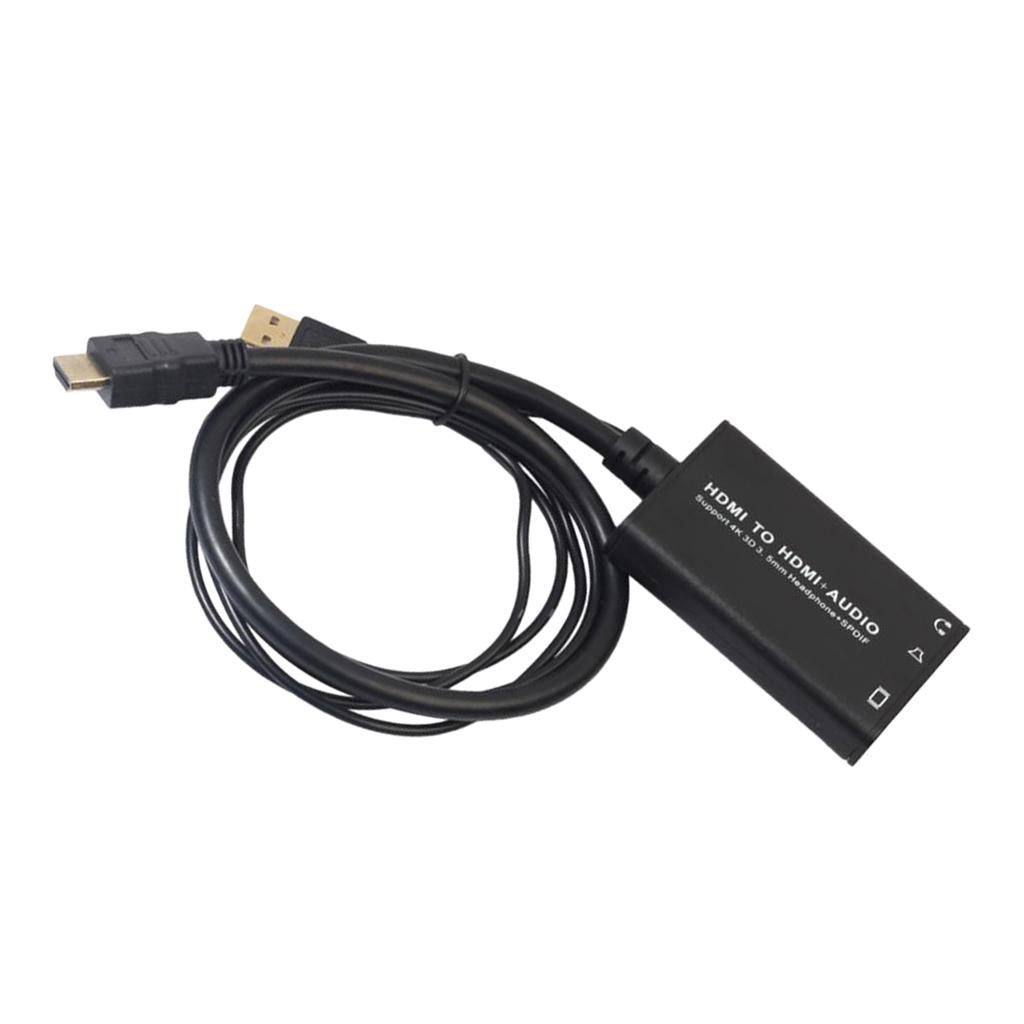 4K HDMI Audio Extractor Male to Female Audio Converter Decoder Separator