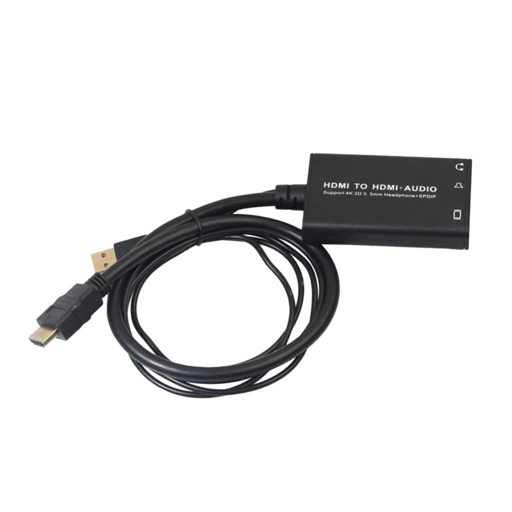 4K HDMI Audio Extractor Male to Female Audio Converter Decoder Separator