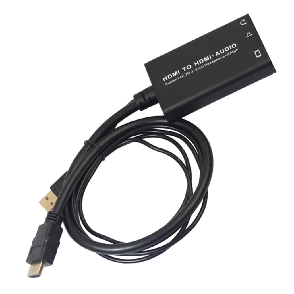 4K HDMI Audio Extractor Male to Female Audio Converter Decoder Separator