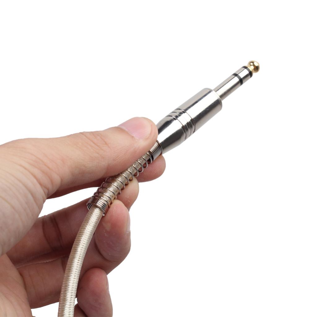 6.35mm Male to Male Guitar Audio Cable for Stereo Eectric Guitar 1000cm
