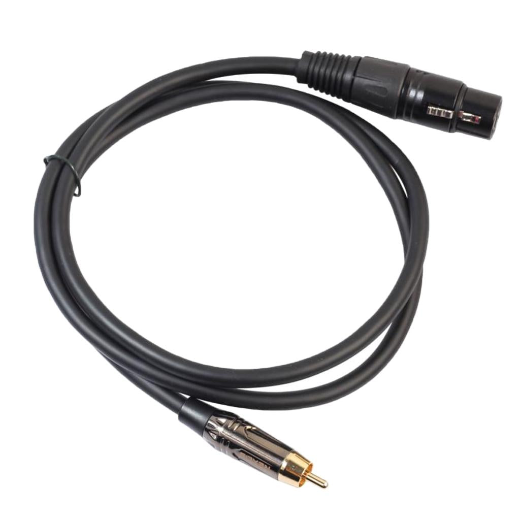 RCA Male to XLR Female Cable Cord Microphone Audio Connector Wire 100cm