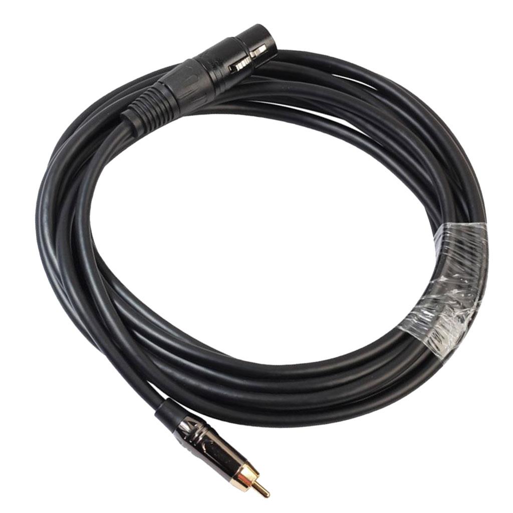 RCA Male to XLR Female Cable Cord Microphone Audio Connector Wire 300cm