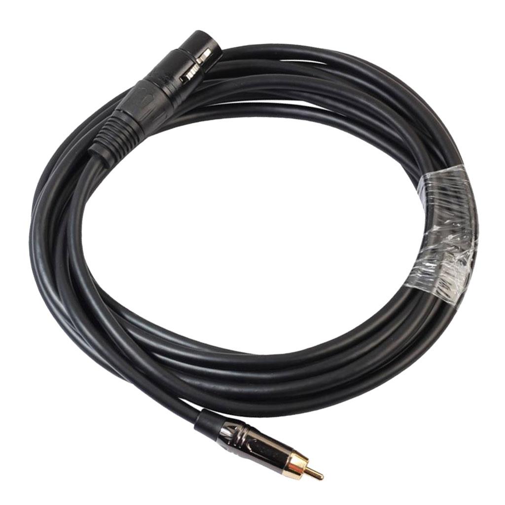 RCA Male to XLR Female Cable Cord Microphone Audio Connector Wire 300cm