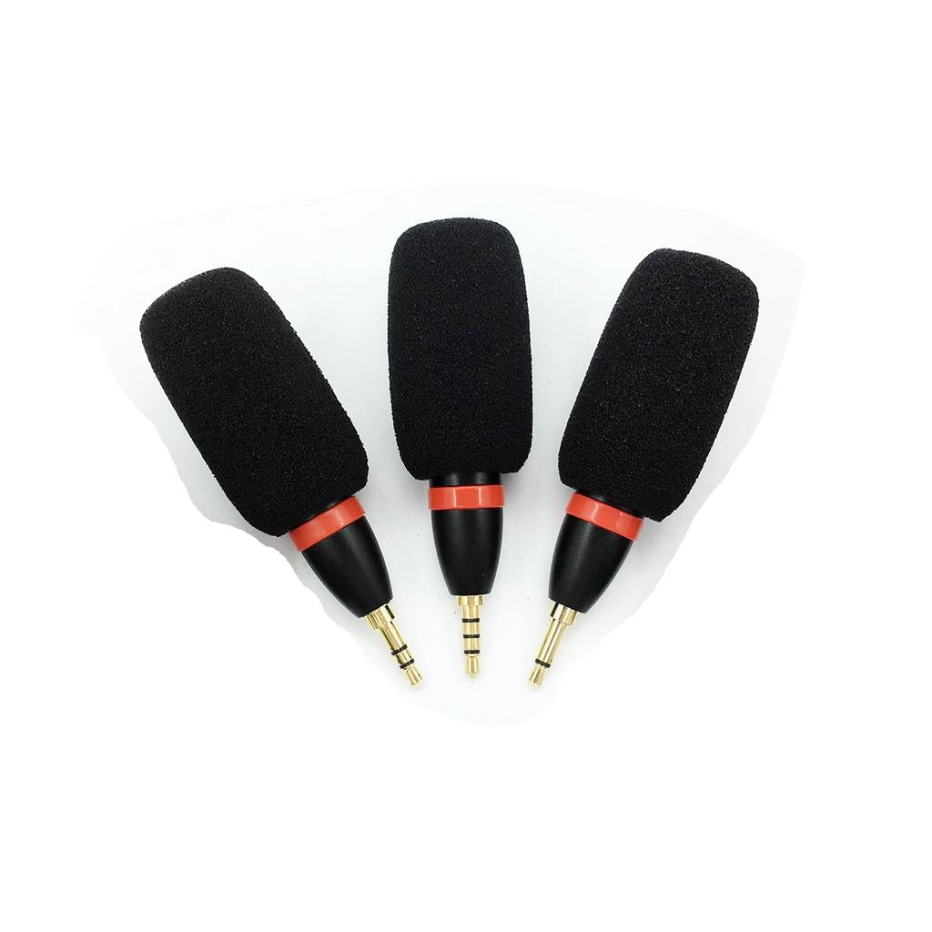 Durable Mini Condenser Microphone Mic 3.5mm Dual Channel