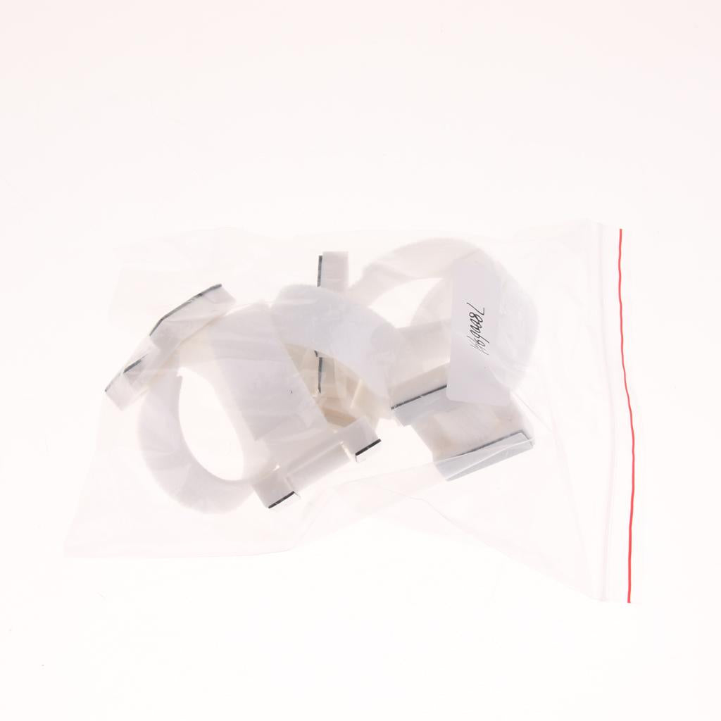 5 Pieces Microphone Clip Holder Support for Wired Wireless Mic Parts White