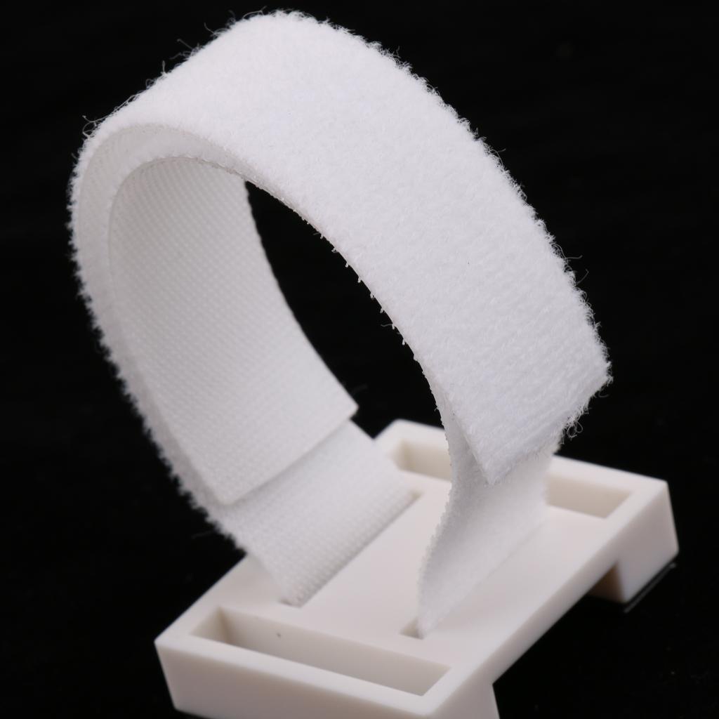 5 Pieces Microphone Clip Holder Support for Wired Wireless Mic Parts White
