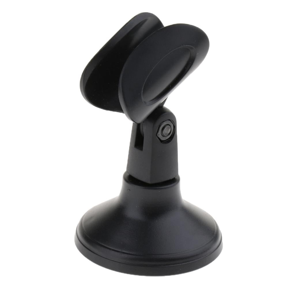 Microphone Stand Holder Support Hand Free Mic Parts Black