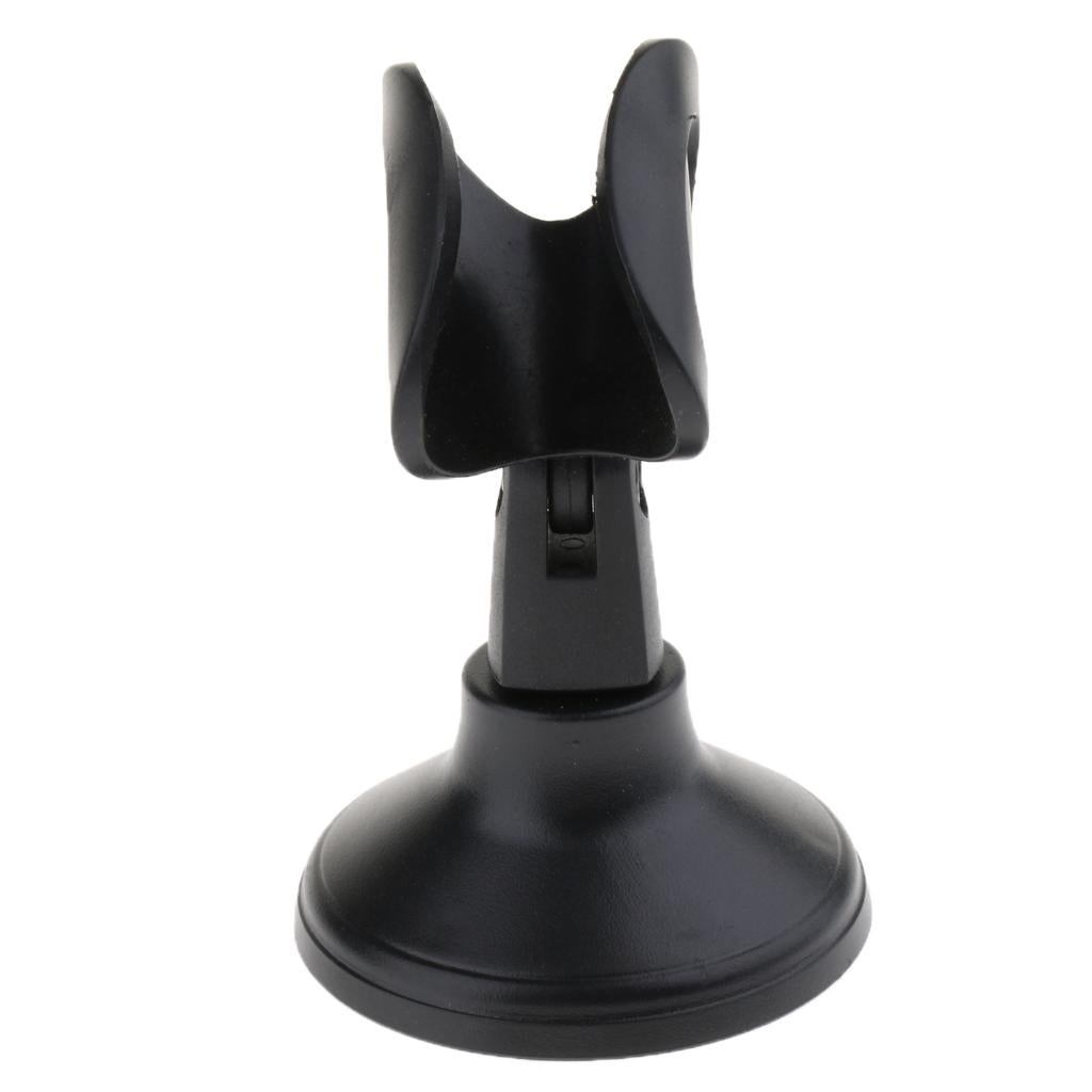 Microphone Stand Holder Support Hand Free Mic Parts Black