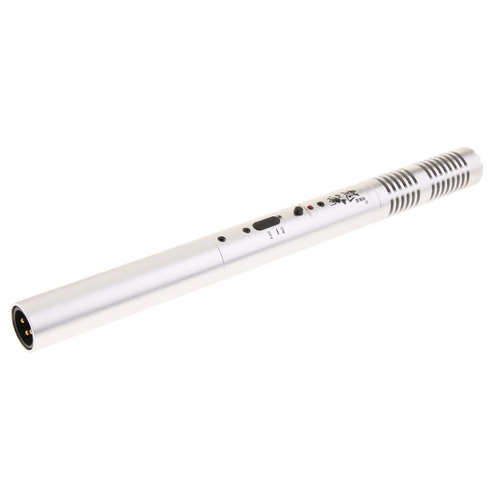 Durable Handheld Cardioid Condenser Microphone Mic High Sensibility for Film Journalism Conference Interview