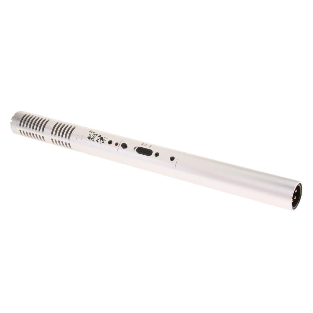 Durable Handheld Cardioid Condenser Microphone Mic High Sensibility for Film Journalism Conference Interview