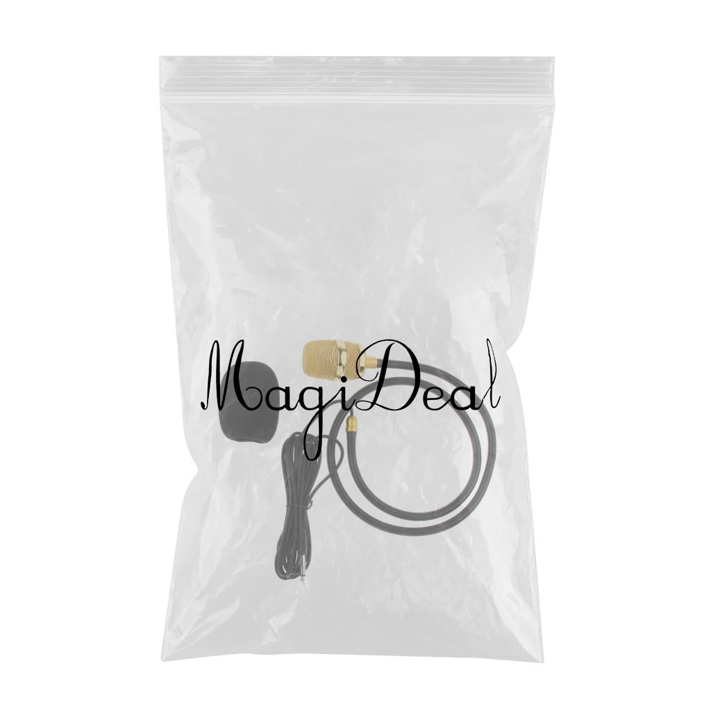 Durable 1 Set 6.35mm Jack Neck Hang Gooseneck Singing Microphone Mic