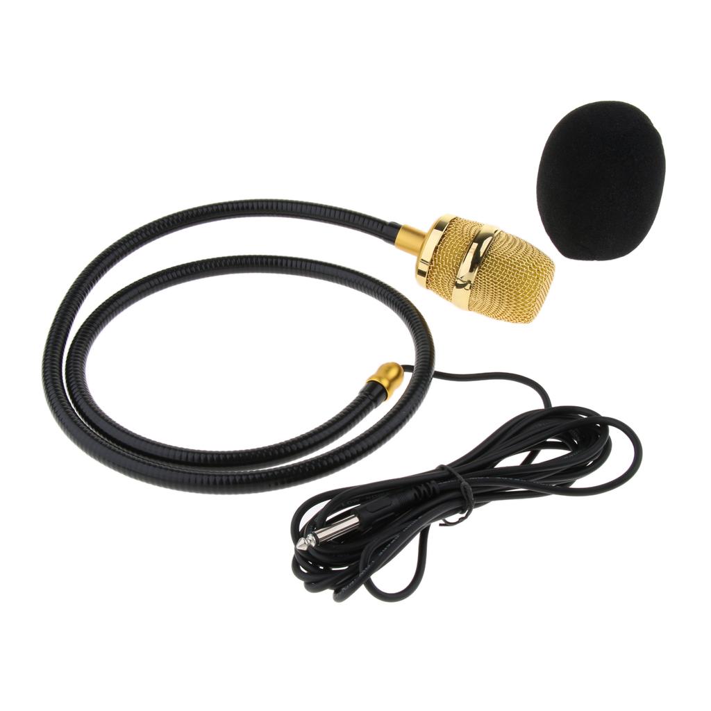 Durable 1 Set 6.35mm Jack Neck Hang Gooseneck Singing Microphone Mic