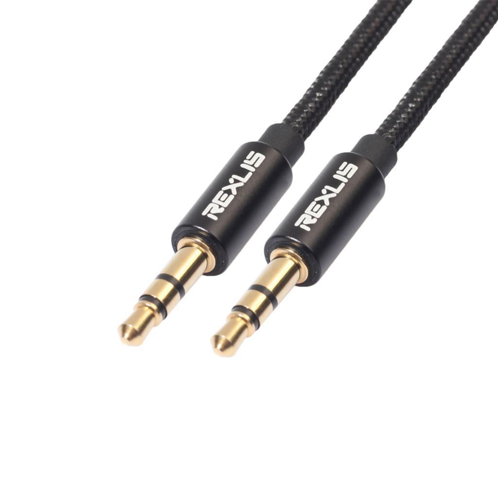 3.5mm Stereo Gold-plated Head Car AUX Audio Cable for Phone /Speaker 100cm