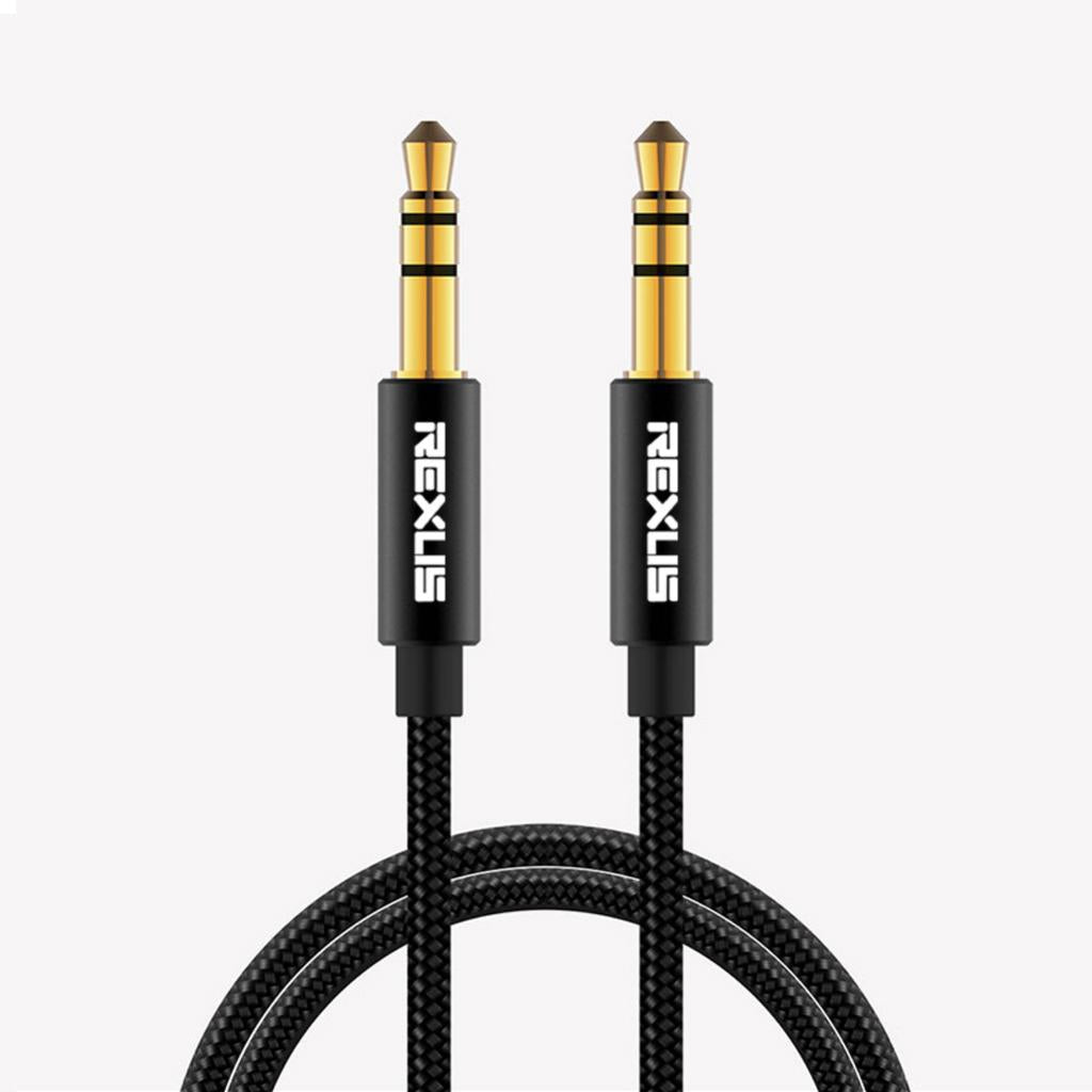 3.5mm Stereo Gold-plated Head Car AUX Audio Cable for Phone /Speaker 180cm