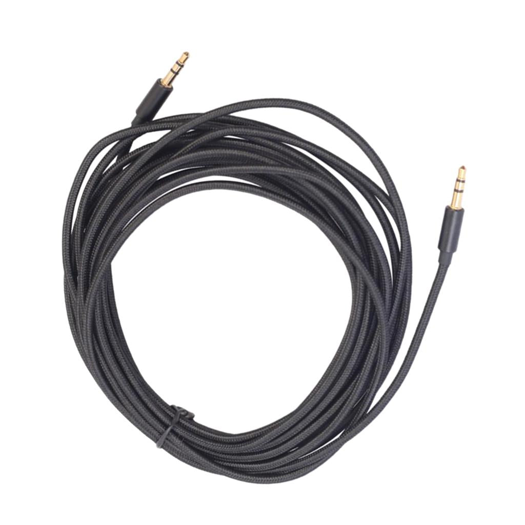 3.5mm Stereo Gold-plated Head Car AUX Audio Cable for Phone /Speaker 500cm