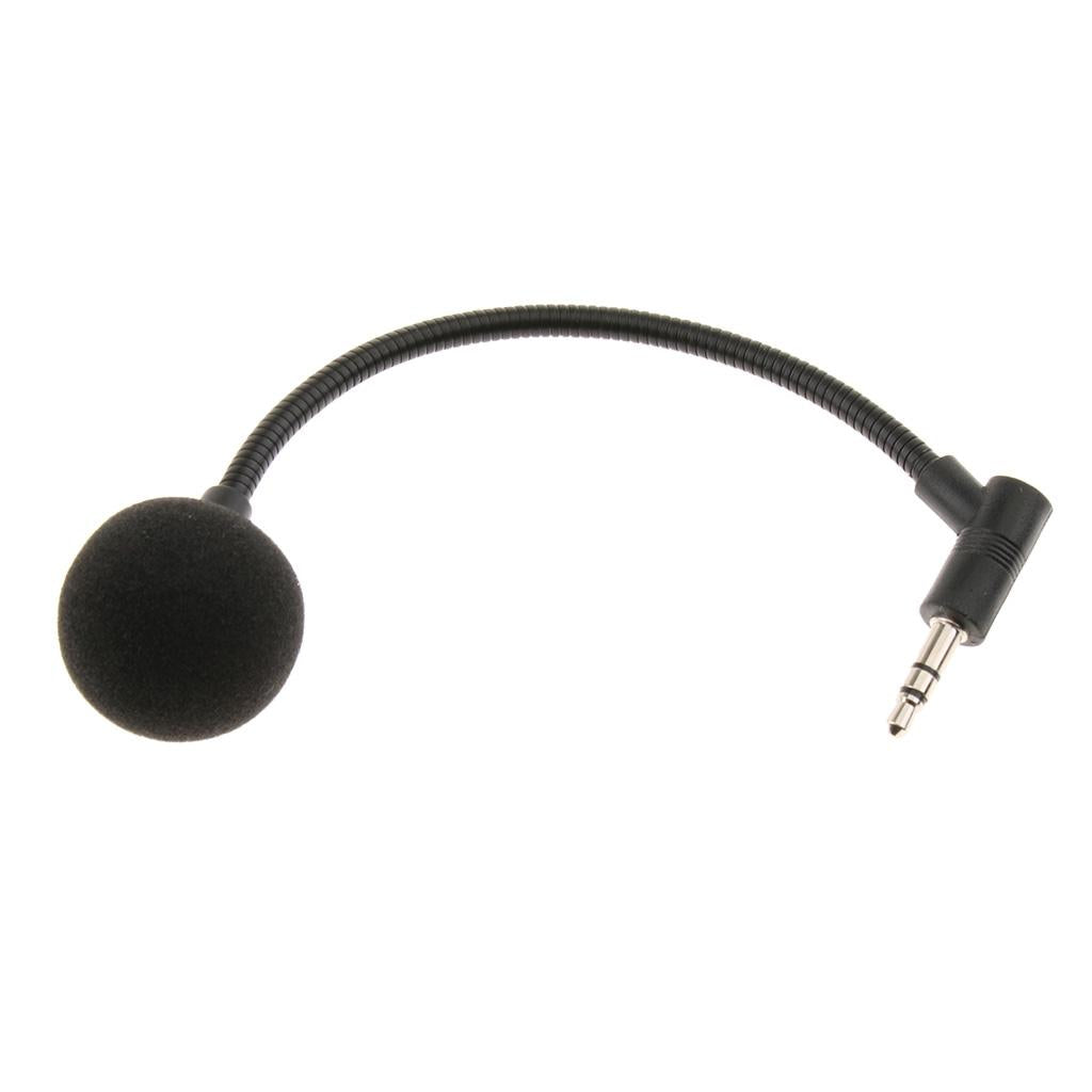 1 Piece Mini Lapel Clip Microphone For PC Cell Phone Pad Black 3.5mm Stereo