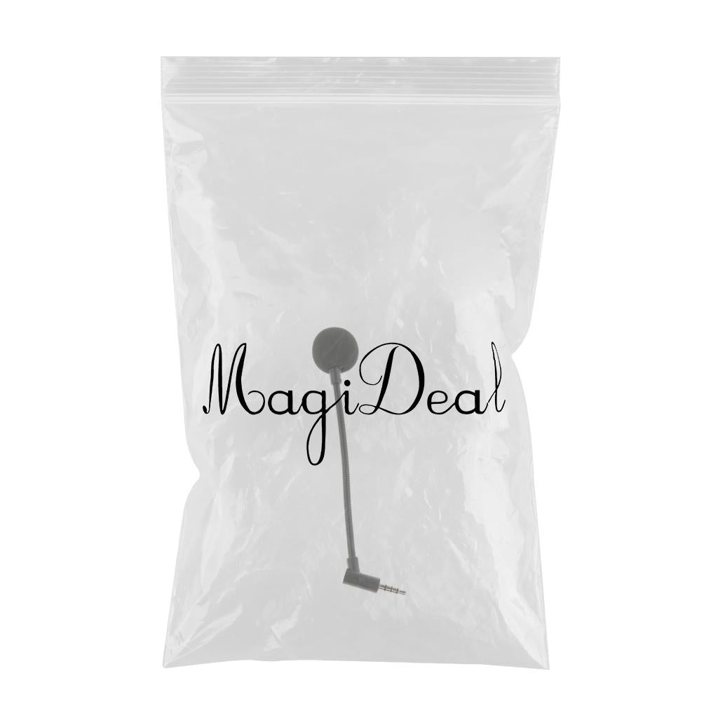 1 Piece Mini Lapel Clip Microphone For PC Cell Phone Pad Black 3.5mm