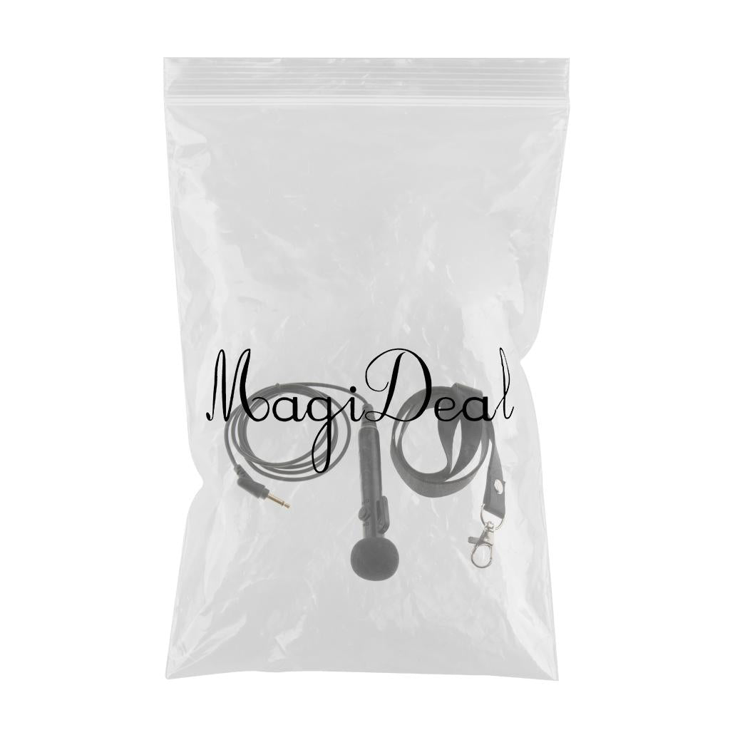 1 Set Wired Microphone Handheld Mic Black