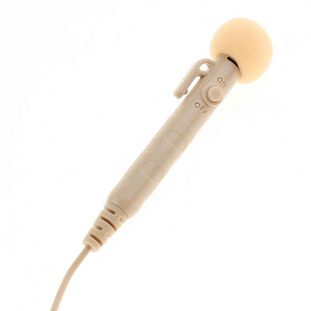 1 Set Wired Microphone Handheld Mic Beige