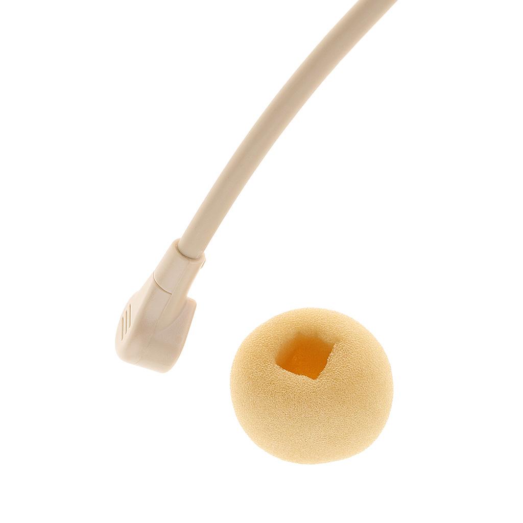 Wired 3.5mm Headset Headworn Microphone Condenser Mic For Tour Guide Skin