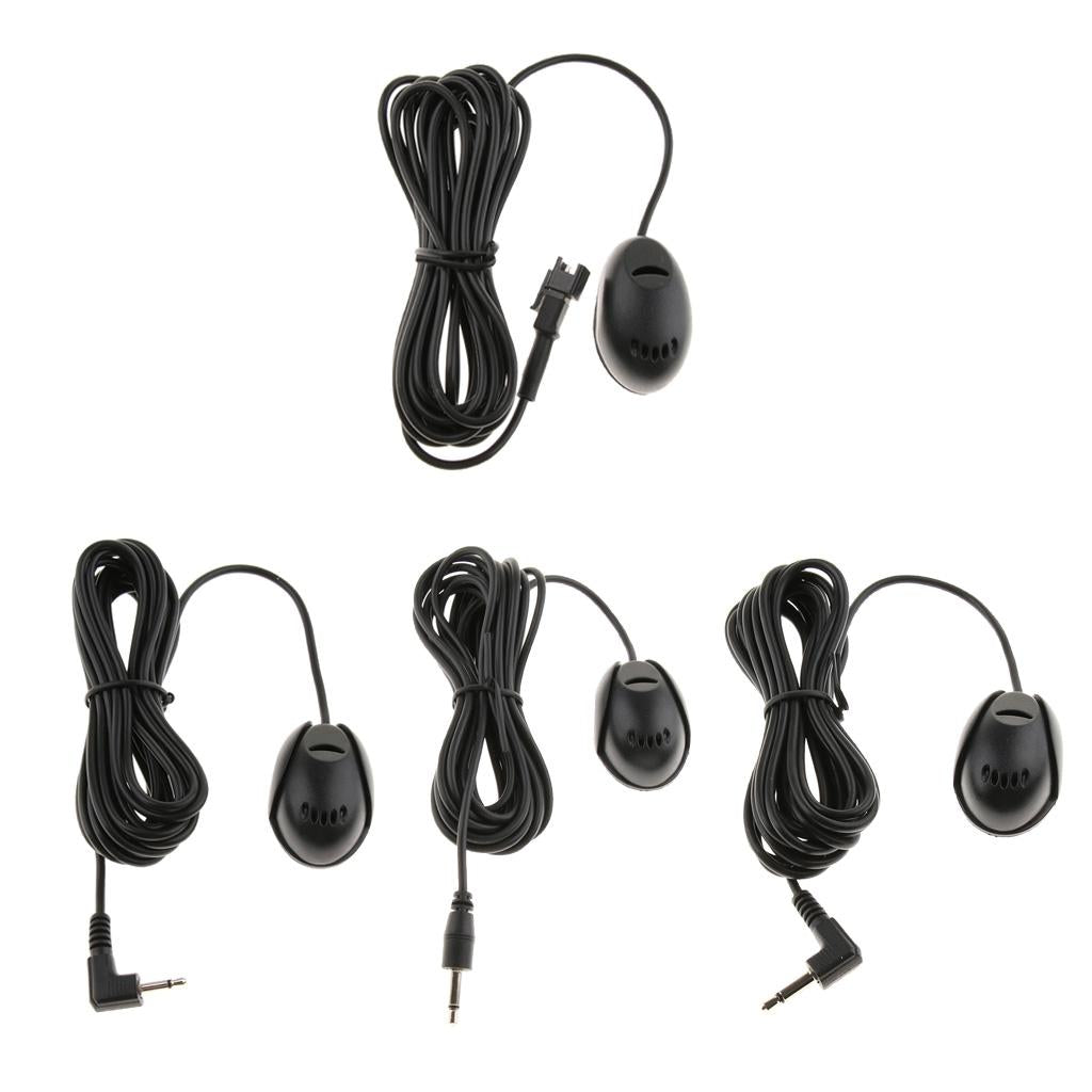 Car Stereo Microphone for Stereo GPS DVD Radio 3.5mm Right Angle Jack