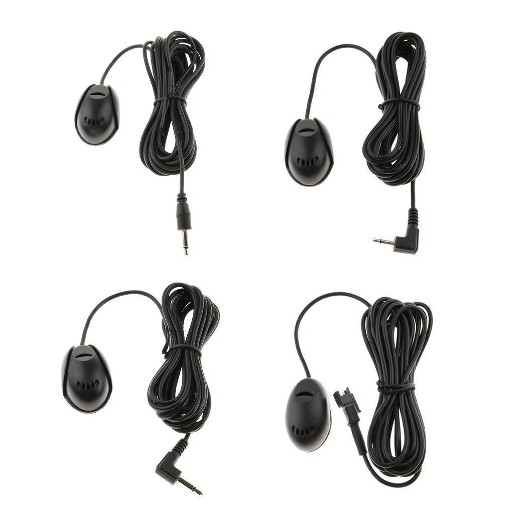 Car Stereo Microphone for Stereo GPS DVD Radio 3.5mm Right Angle Jack