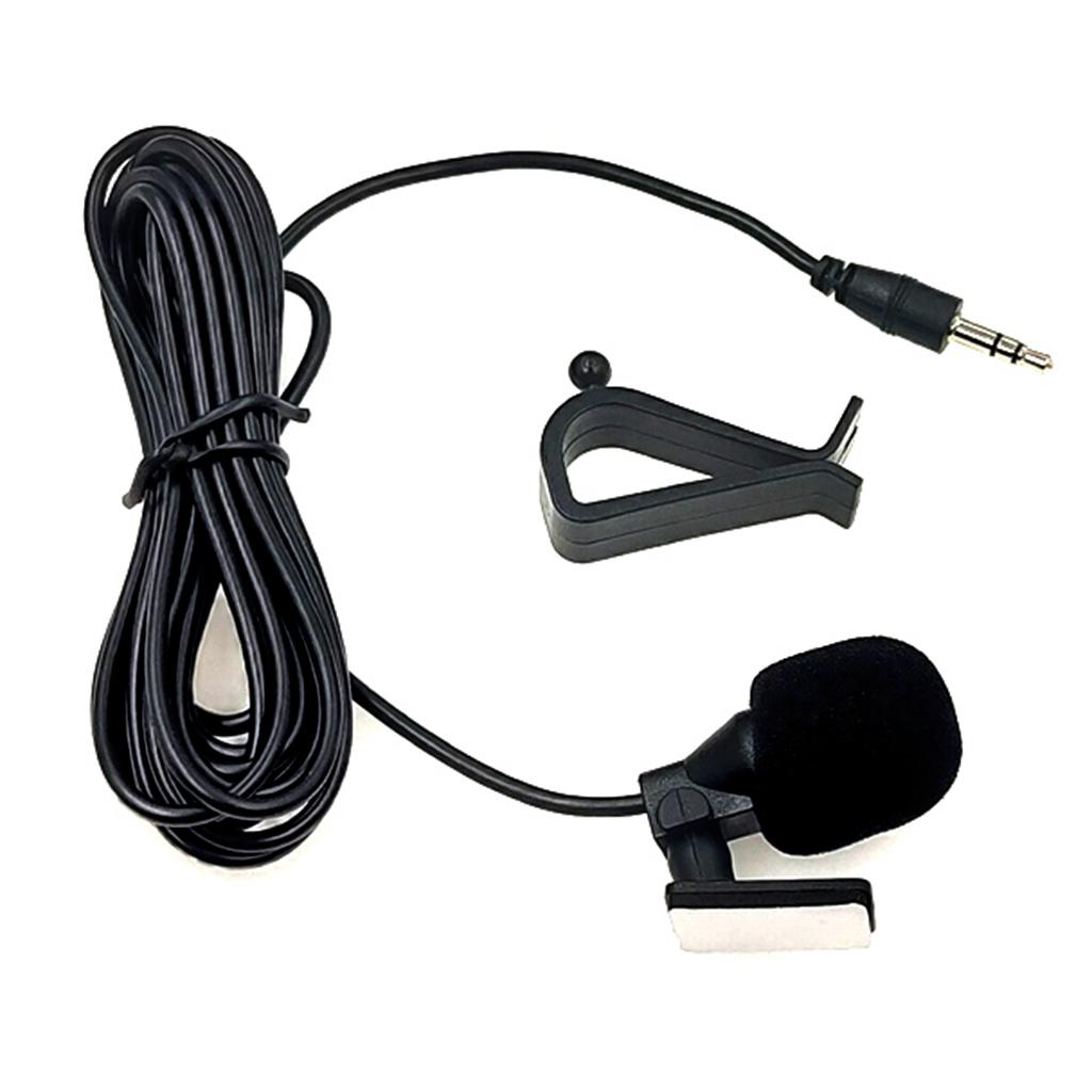 Practical Mini 3.5mm Plug Clip On/Neck Hanging Condenser Microphone Mic Black
