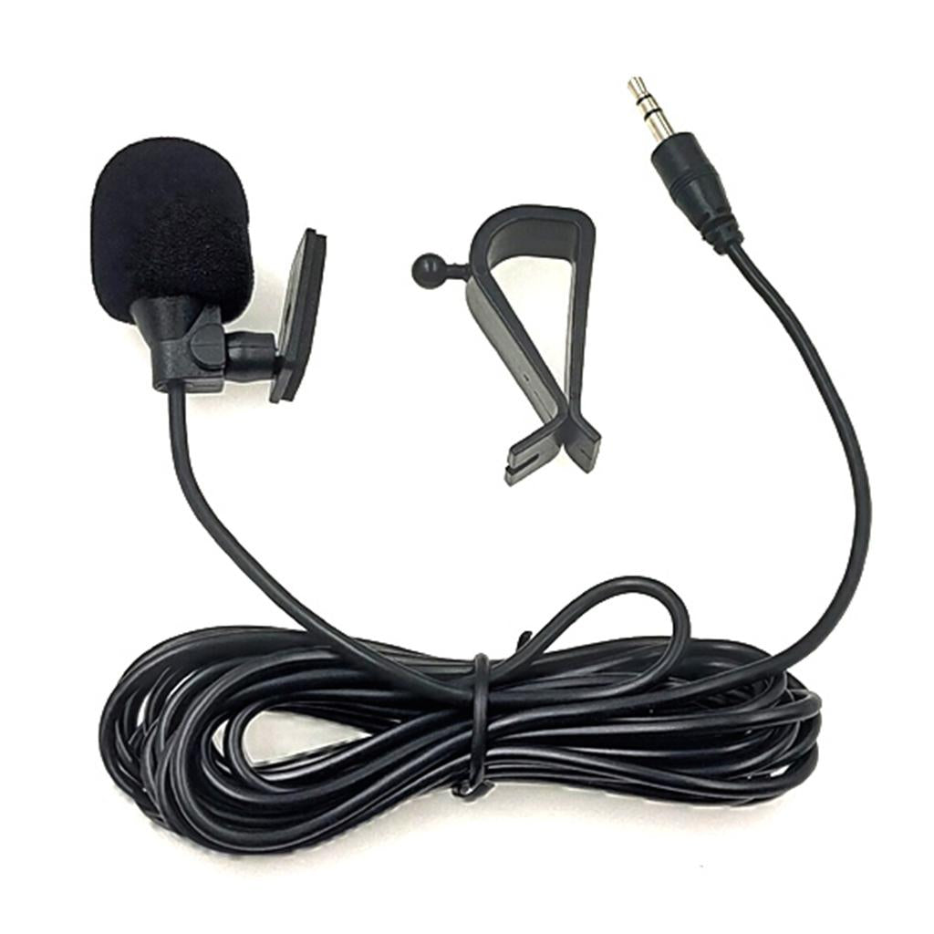 Practical Mini 3.5mm Plug Clip On/Neck Hanging Condenser Microphone Mic Black