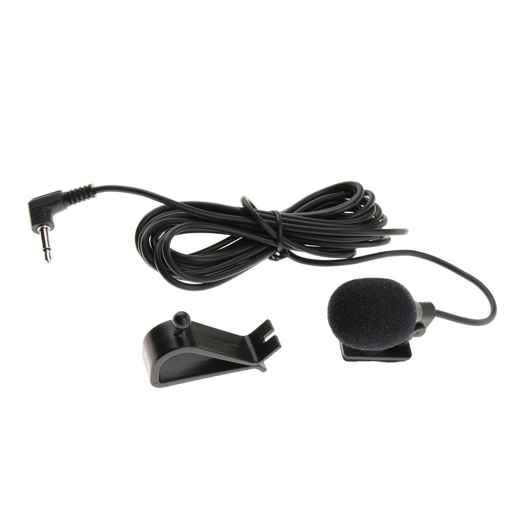 Car Stereo External Microphone for Stereo GPS DVD Radio 3.5mm Right Angle