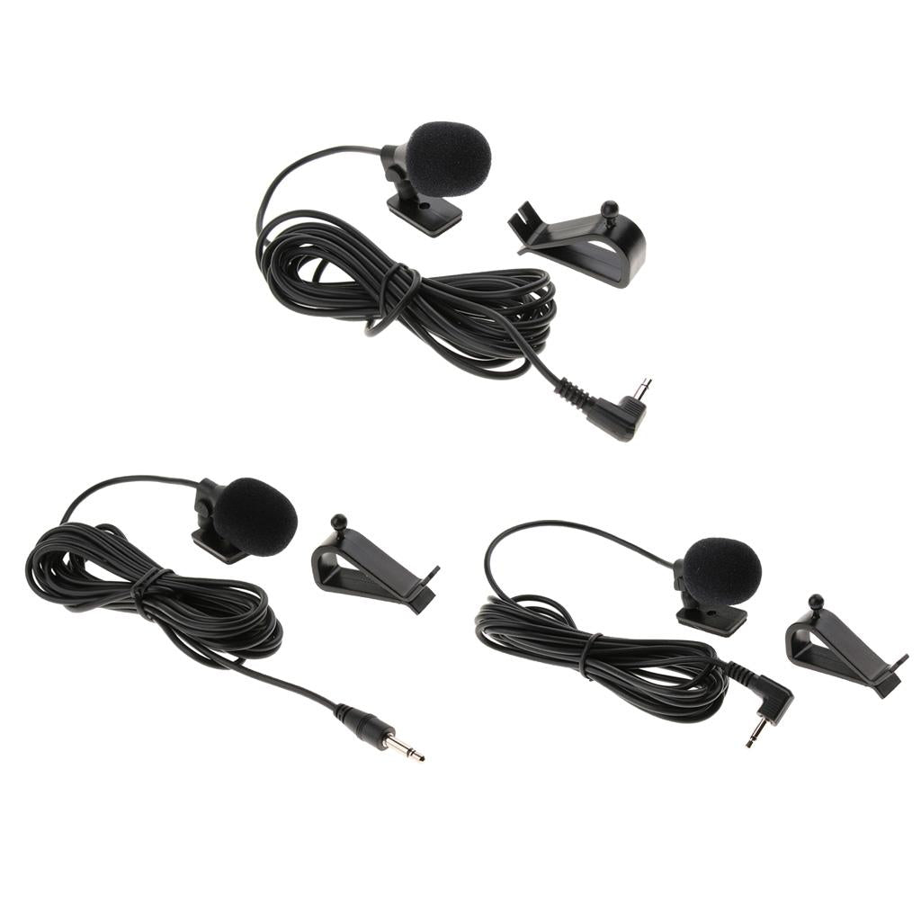 Car Stereo External Microphone for Stereo GPS DVD Radio 3.5mm Right Angle
