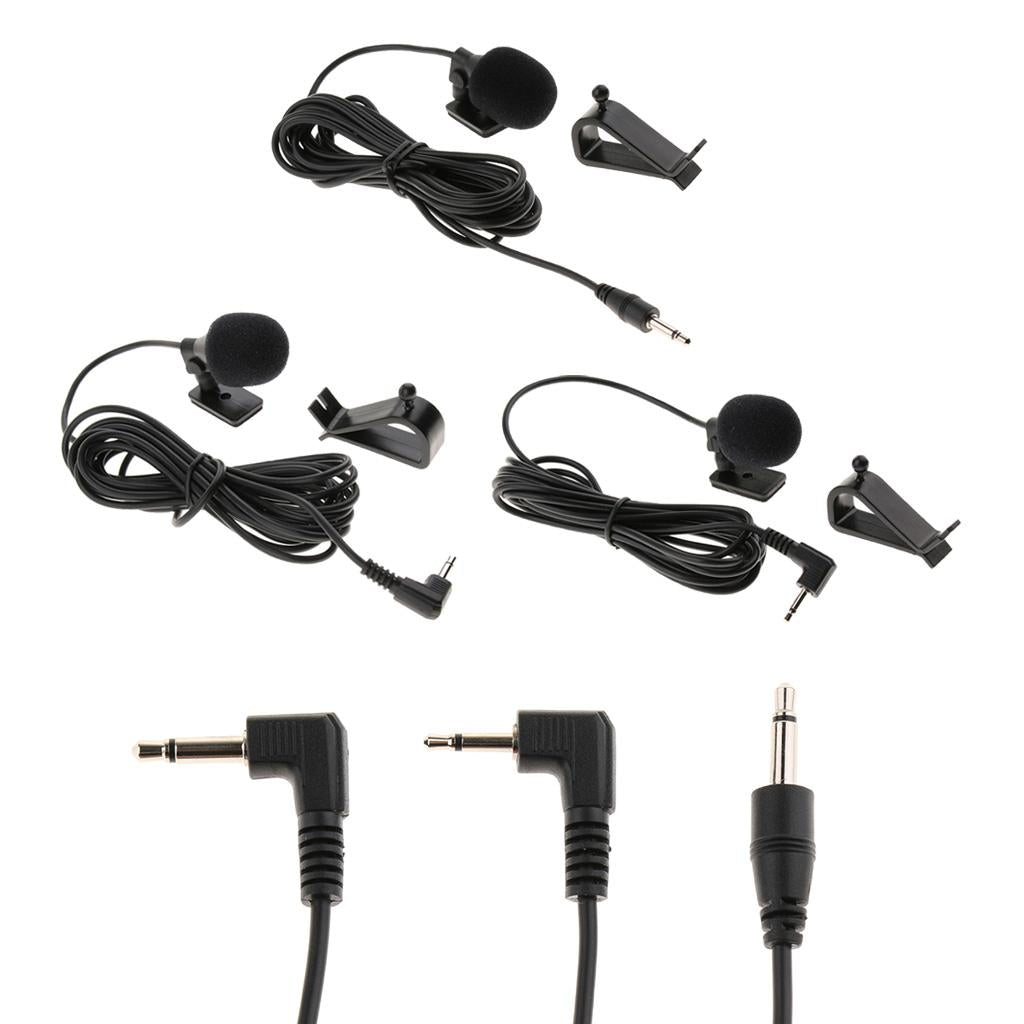 Car Stereo External Microphone for Stereo GPS DVD Radio 3.5mm Right Angle