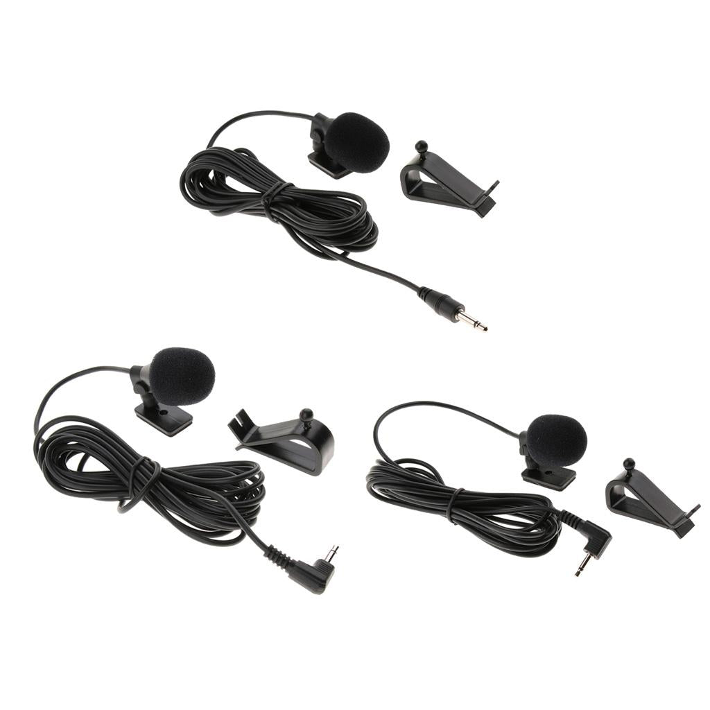 Car Stereo External Microphone for Stereo GPS DVD Radio 3.5mm Right Angle