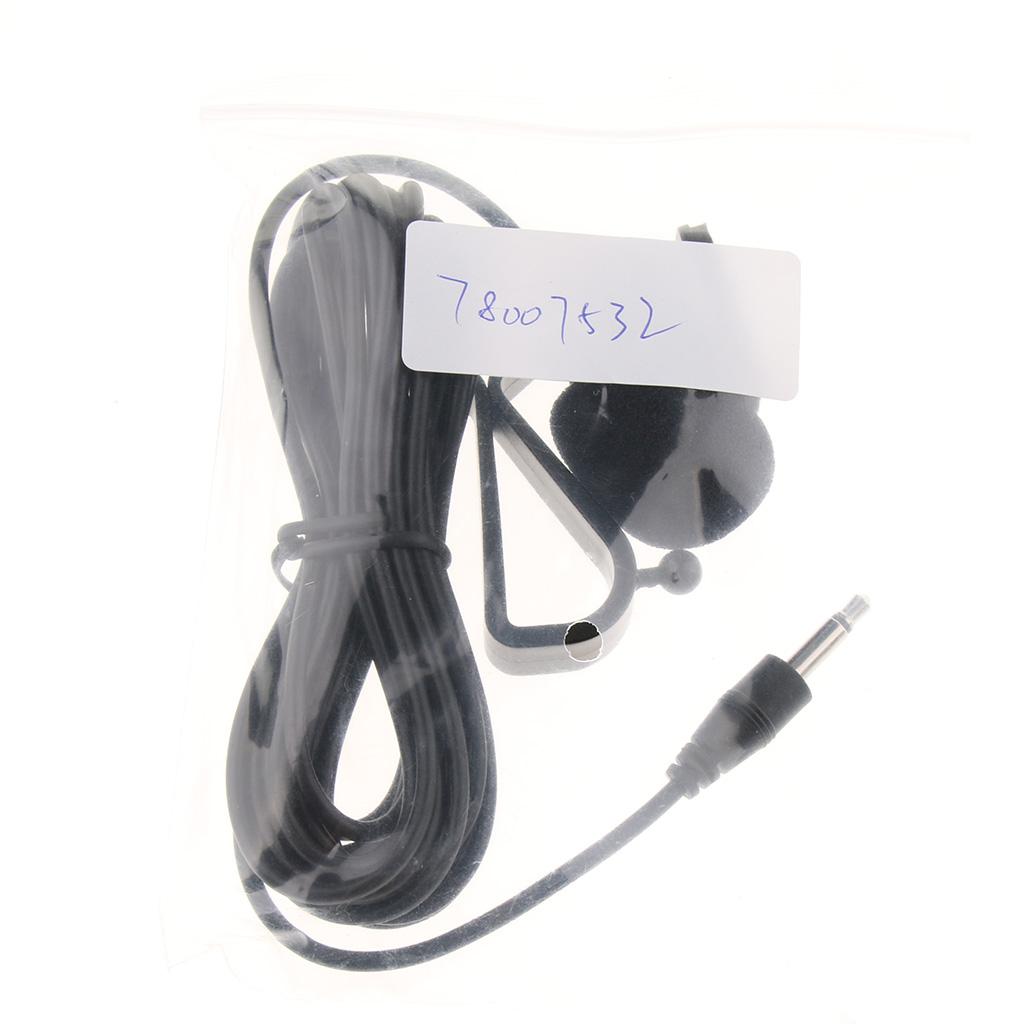 Car Stereo External Microphone for Stereo GPS DVD Radio 3.5mm Straight