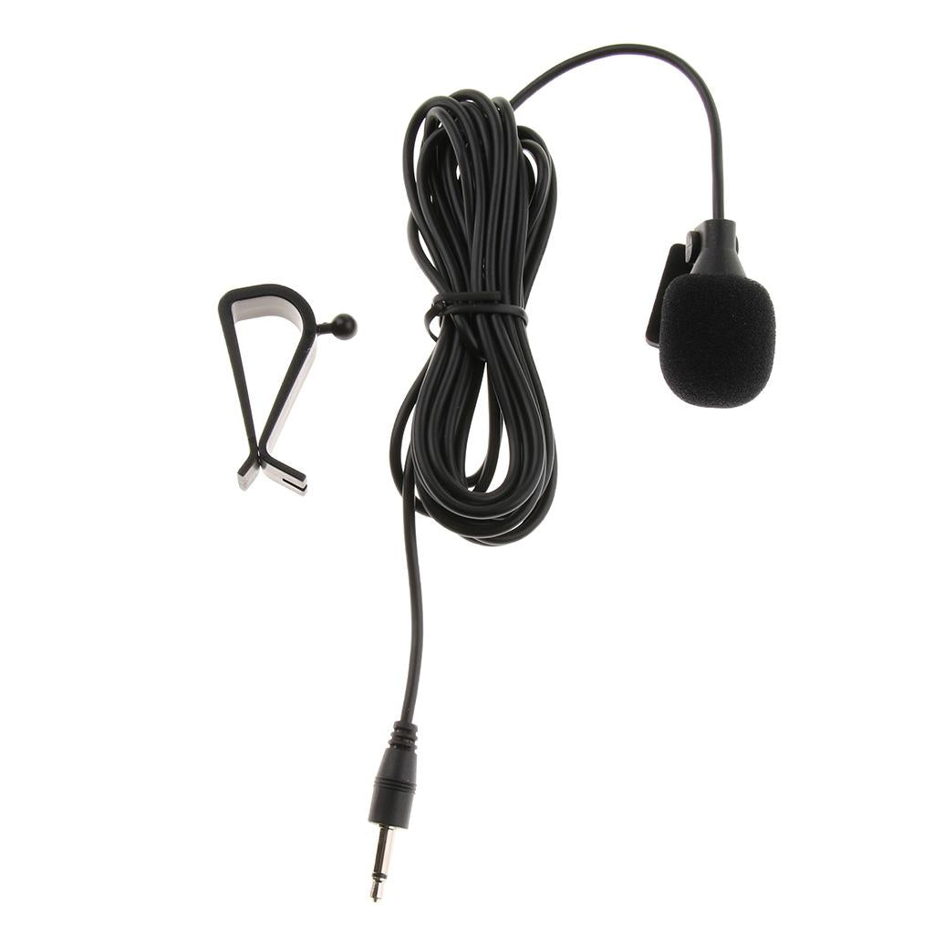 Car Stereo External Microphone for Stereo GPS DVD Radio 3.5mm Straight