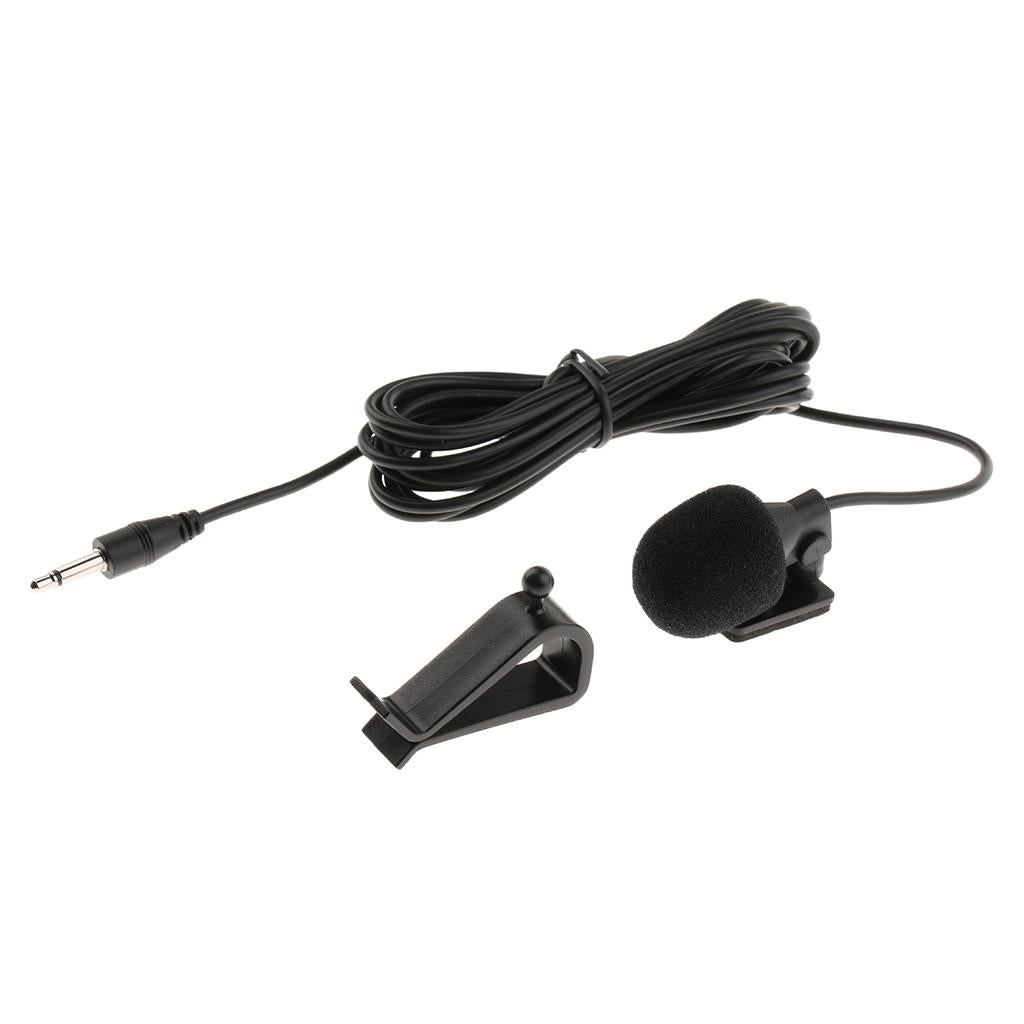 Car Stereo External Microphone for Stereo GPS DVD Radio 3.5mm Straight