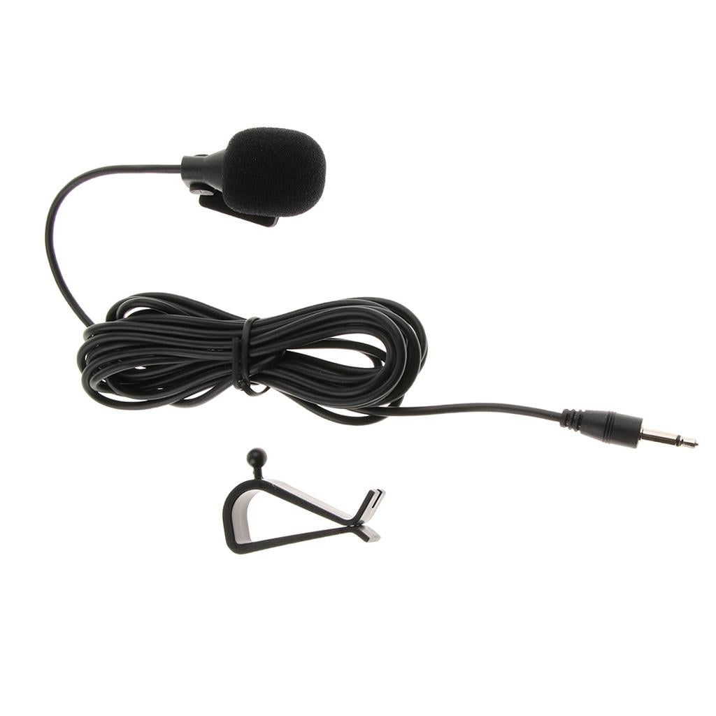 Car Stereo External Microphone for Stereo GPS DVD Radio 3.5mm Straight