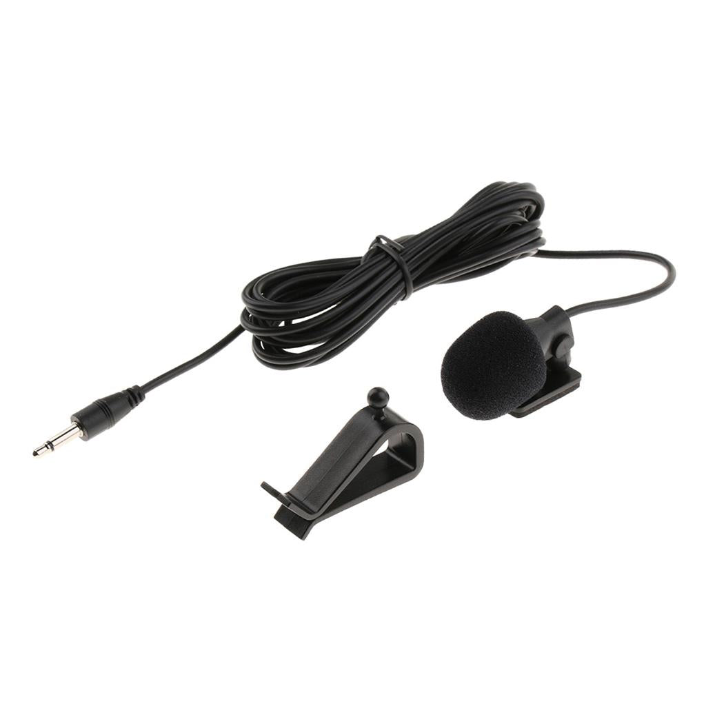 Car Stereo External Microphone for Stereo GPS DVD Radio 3.5mm Straight